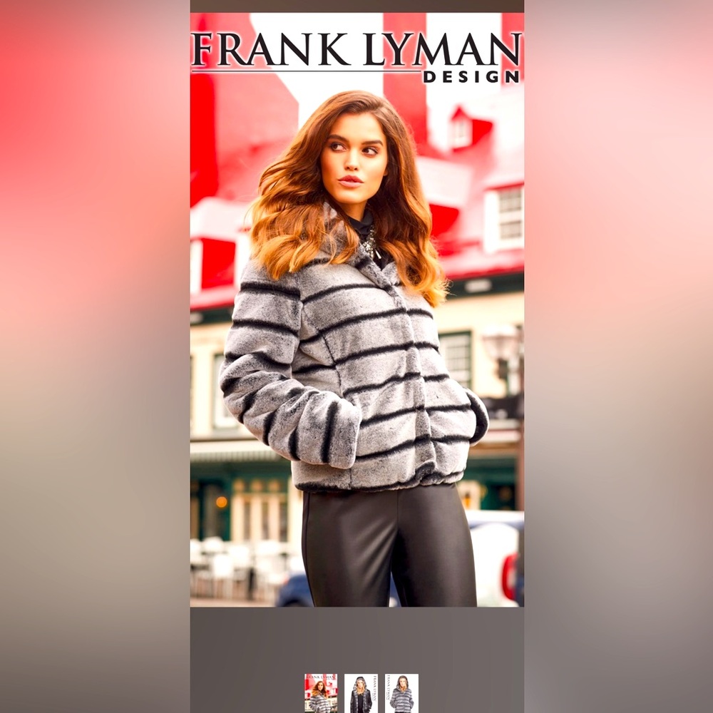 Frank Lyman new with tags reversible fur jacket